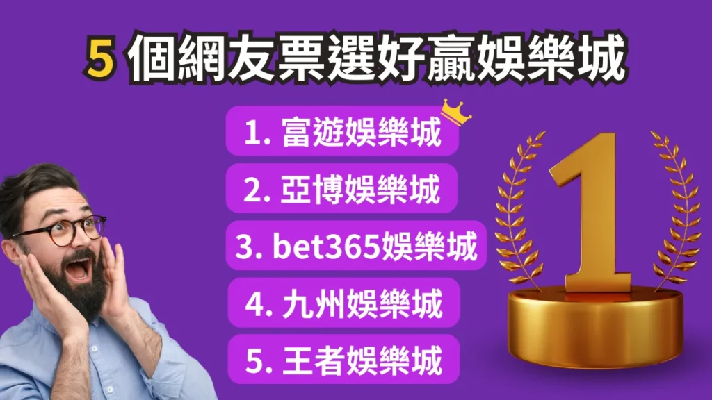 哪個娛樂城比較好贏？5 個網友票選好贏娛樂城2